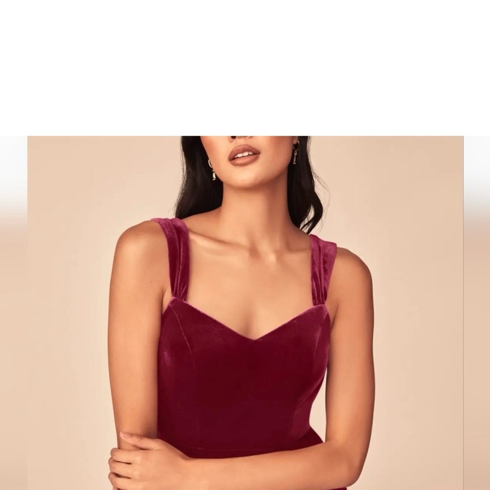 Azazie Deep Red Dress